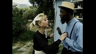 Unlovely Far Get under one's Haystack #1 - Black cock fucks white women on an Amish farm